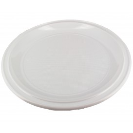 Plastic Plate PS for Pizza White 28 cm 