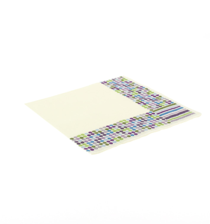 Paper Napkin Stripes and Moles Design 33x33cm Paper Napkin Stripes and Moles Design 33x33cm