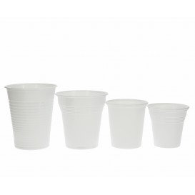Plastic Cup PS Vending White 160 ml (100 Units) 