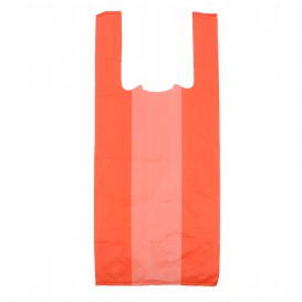Plastic T-Shirt Bag Red 35x50cm 