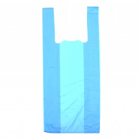 Plastic T-Shirt Bag Blue 35x50cm 
