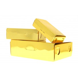 Paper Bakery Box Gold 11x6,5x2,5cm 100g (1000 Units)