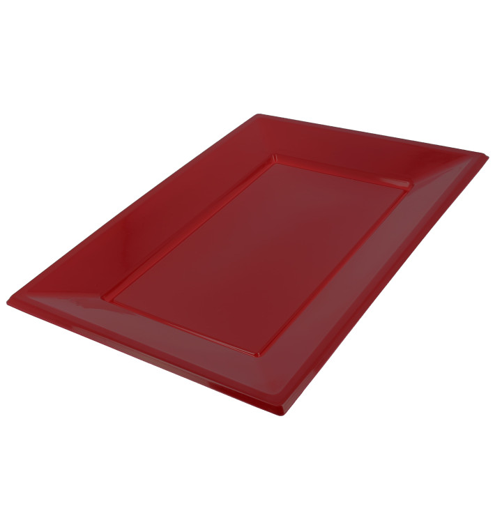 Plastic Tray Burgundy 33x22,5cm Plastic Tray Burgundy 33x22,5cm