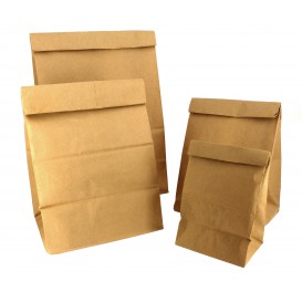 Paper Bag without Handle Kraft 18+12x29cm (25 Units)