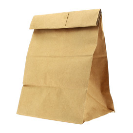 Paper Bag without Handle Kraft 20+16x40cm (25 Units)