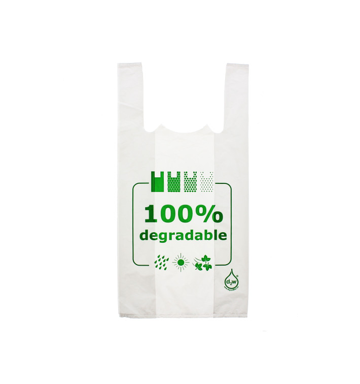 Plastic T-Shirt Bag 100% Degradable 30x40cm Plastic T-Shirt Bag 100% Degradable 30x40cm
