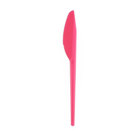 Plastic Knife PS Fuchsia 16,5 cm 