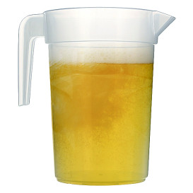 Plastic Jar PP Injection Moulding Translucent 1.000 ml (120 Units)