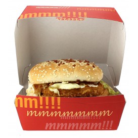 Paper Burger Box XXL 14,5x14,5x8cm 