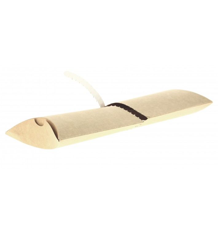 Paper Baguette Container Kraft Easy Opening 
