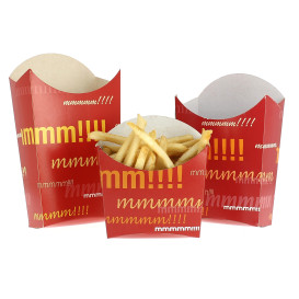 Paper French Fries Scoop Container Kraft Small size 8,2x2,2x9cm