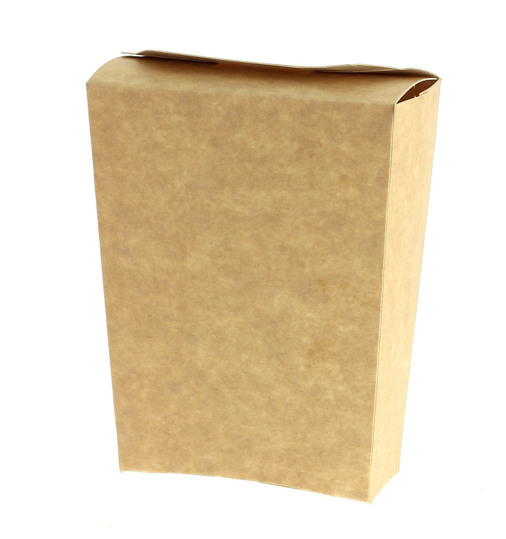 Paper French Fries Scoop Container Closed Paper French Fries Scoop Container Closed