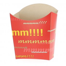 Paper French Fries Scoop Container Small size 8,2x2,2x9cm 