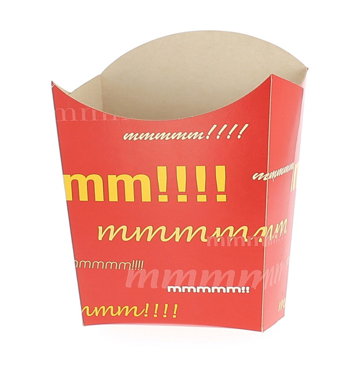 Paper French Fries Scoop Container Small size 8,2x2,2x9cm Paper French Fries Scoop Container Small size 8,2x2,2x9cm