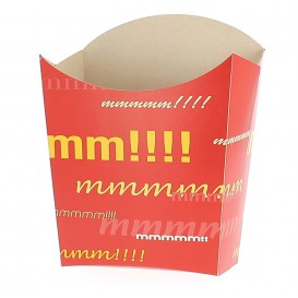 Paper French Fries Scoop Container Medium size 8,2x3,5x12,5cm (25 Units)