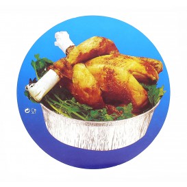 Paper Lid for Roast Chicken Round Shape 1900ml (500 Units)
