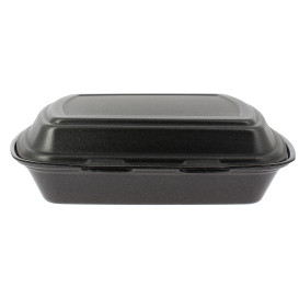Foam Baguette Container 1 Compartments Black 2,40x2,10x0,70cm (125 Units)  