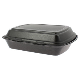 Foam Baguette Container 1 Compartments Black 2,40x2,10x0,70cm (125 Units)  