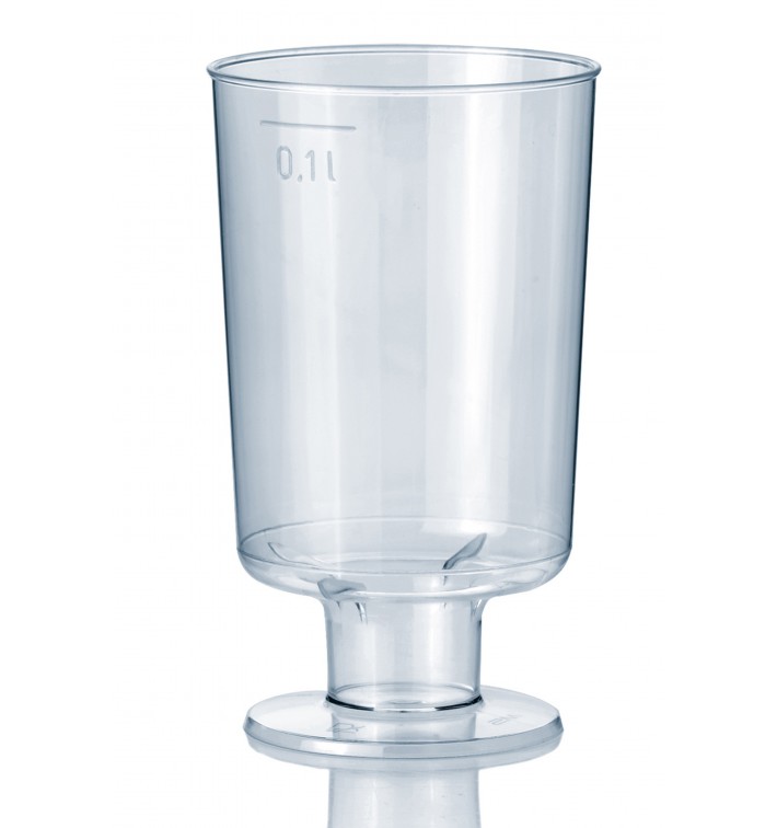 Plastic Stemmed Glass 100 ml 