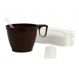 Plastic Coffee Stirrer PS Wrapped Clear 9cm 