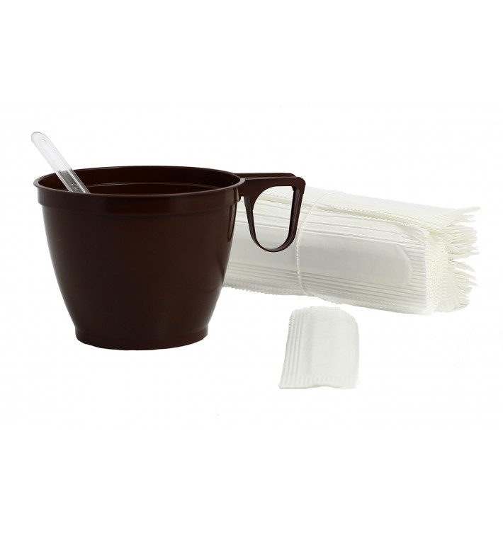 Plastic Coffee Stirrer PS Wrapped Clear 9cm 