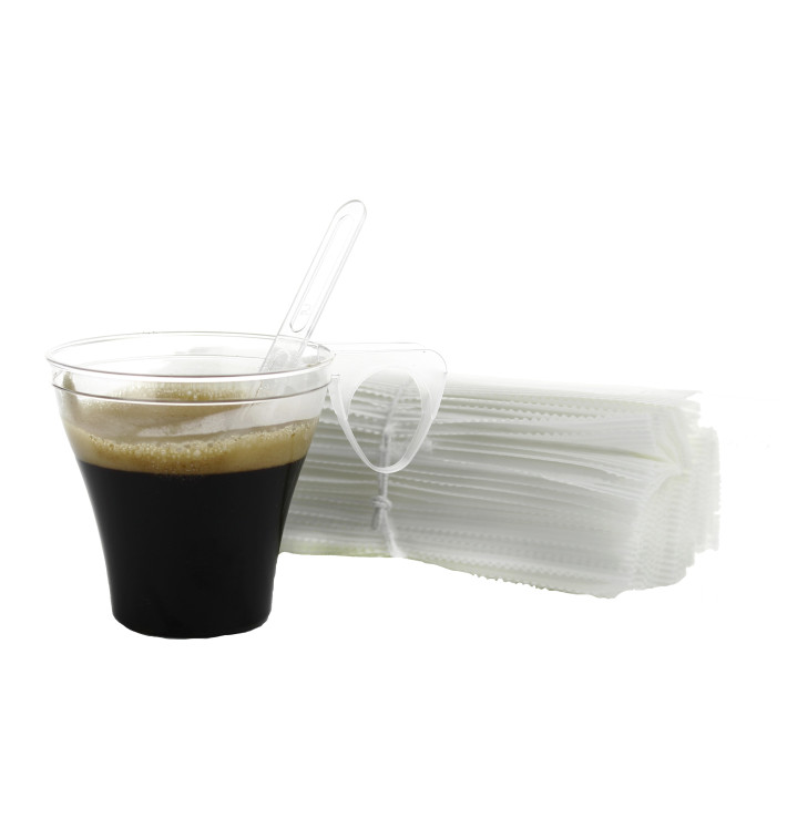 Plastic Coffee Stirrer PS Wrapped Clear 10,5cm Plastic Coffee Stirrer PS Wrapped Clear 10,5cm