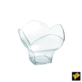 Tasting Plastic Bowl PS "Spring" Dessert Clear 100ml (25 Units) 