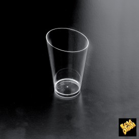 Plastic Tasting Cup PS Cone Shape High Clear 70 ml (500 Units)