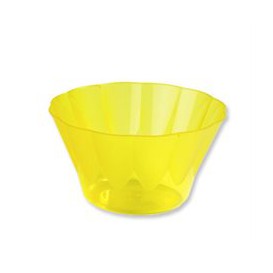Plastic Cup "Royal" for Cocktail Yellow 500ml (25 Units)