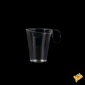 Plastic Cup "Design" Clear 72ml (12 Units) 