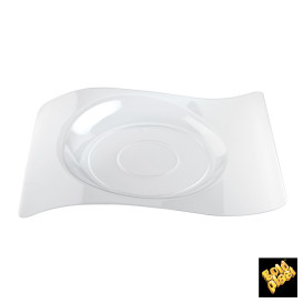 Plastic Plate "Forma" Clear 28x23 cm (180 Units)