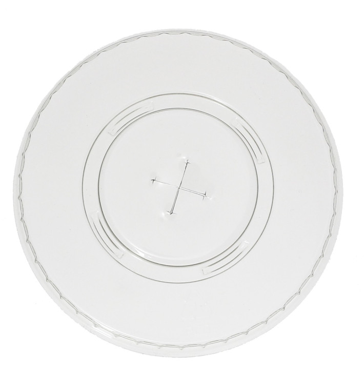 Plastic Lid with Straw Slot PET Flat Ø9,8cm Plastic Lid with Straw Slot PET Flat Ø9,8cm