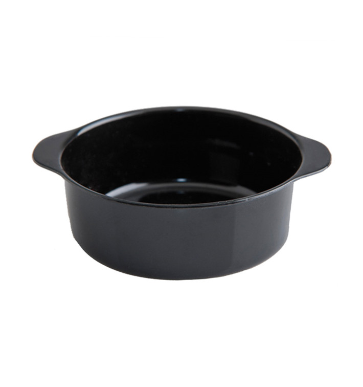 Plastic Pot PS with Handles Black 52ml Plastic Pot PS with Handles Black 52ml
