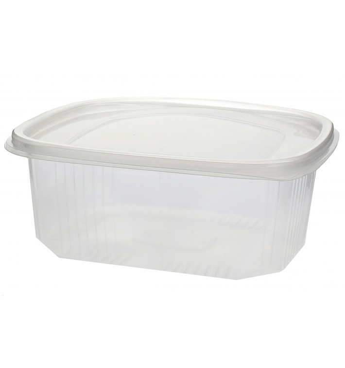 Plastic Hinged Deli Container Microwavable PP 1500ml 