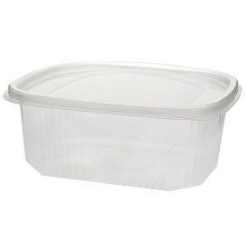 Plastic Hinged Deli Container Microwavable PP 2000ml