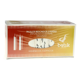 Wooden Toothpick 2 Tips Paper Wrapped 6,5cm