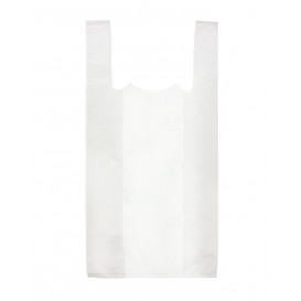 Plastic T-Shirt Bag White 25x30cm 