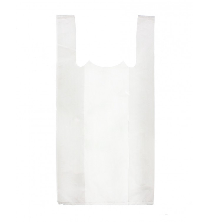 Plastic T-Shirt Bag White 25x30cm 