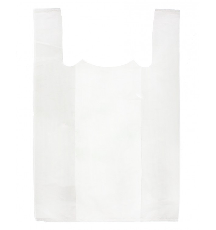 Plastic T-Shirt Bag White 70x80cm 