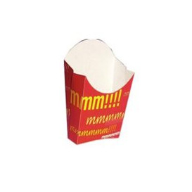Paper French Fries Scoop Container Large size 8,2x3,3x14,9cm (25 Units)