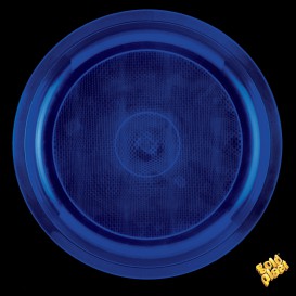 Plastic Plate Blue "Round" PP Ø29 cm (25 Units) 