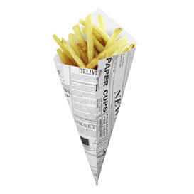Paper Food Cone Grease-Proof "Times" 24cm 100g (2.000 Units)