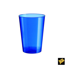 Plastic Cup PS "Moon" Blue Pearl 230ml (50 Units) 