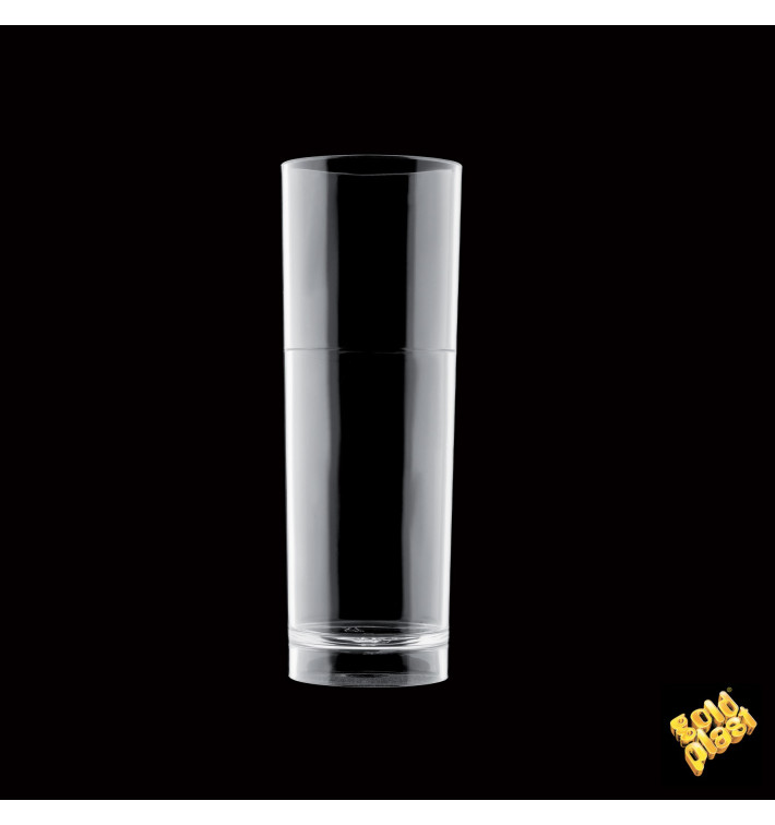 Plastic Collins Glass Reusable SAN Clear 200ml (102 Units)