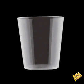 Plastic Glass SAN Reusable Tumbler Cone Shape "Frost" 400 ml (6 Units) 