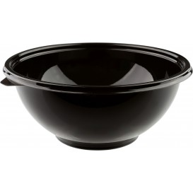 Plastic Bowl PET "Shallow" Black 750ml Ø23cm (50 Units) 