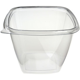 Plastic Bowl PET Square Shape 750ml 125x125x90mm (50 Units) 