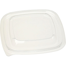 Plastic Lid PET for Plastic Bowl 125x125mm (50 Units)