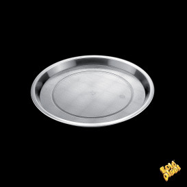 Plastic Tray Clear Ø32cm (5 Units) 