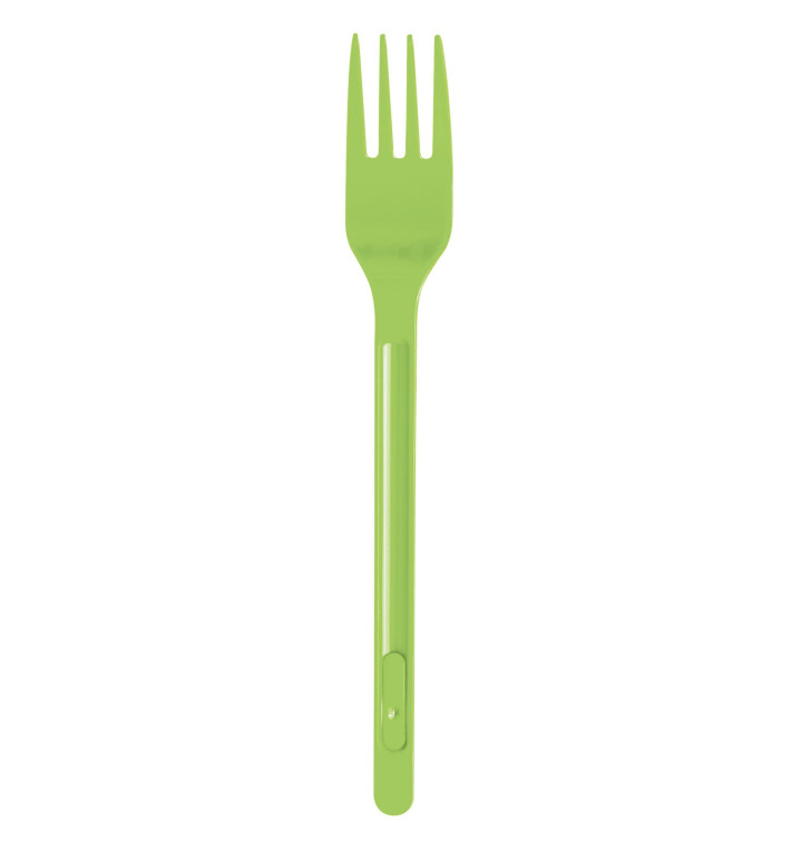 Plastic Fork PS Lime Green 17,5cm (20 Units) Plastic Fork PS Lime Green 17,5cm (20 Units)